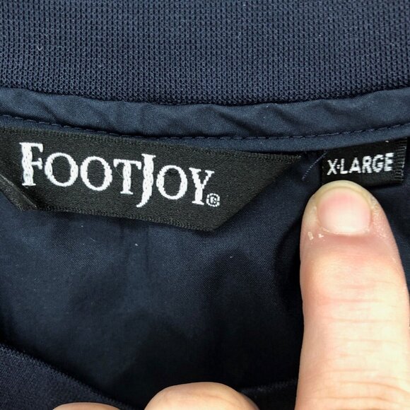 FootJoy Pullover Mens Extra Large Navy Golf Wind Water Resistant Active Sport - Picture 6 of 11